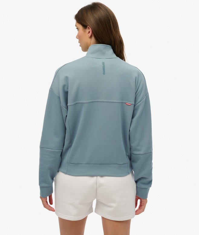Superdry Active Tech Logo Relaxed Half Zip Sweatshirt