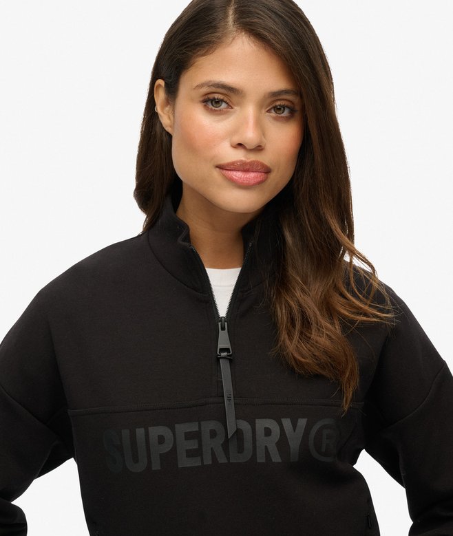 Superdry Active Tech Logo Relaxed Half Zip Sweatshirt
