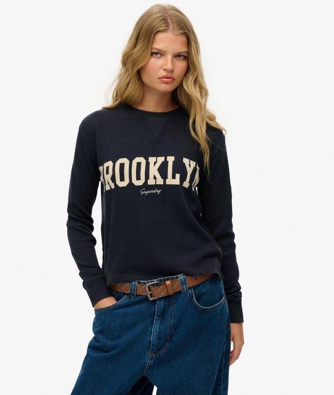 superdry Athletic Essential Graphic Long Sleeve Top