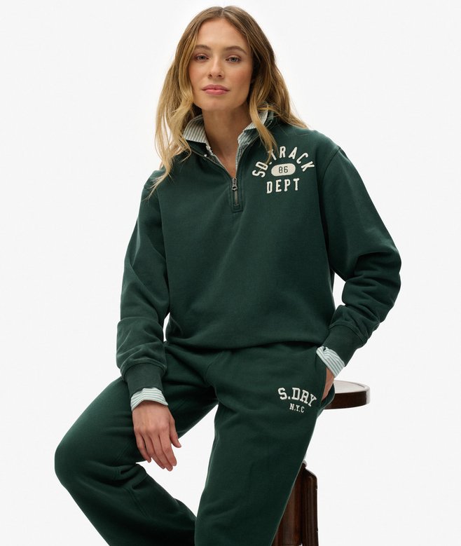 Superdry Athletic Essentials Applique Half Zip Sweatshirt