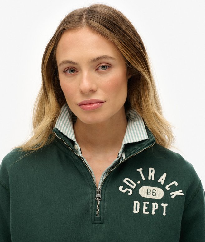 Superdry Athletic Essentials Applique Half Zip Sweatshirt