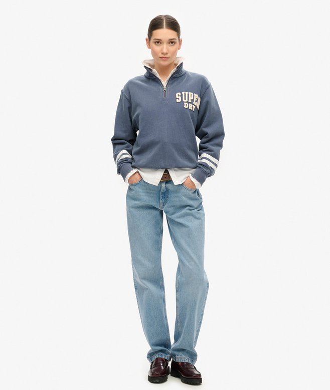 Superdry Athletic Essentials Applique Half Zip Sweatshirt
