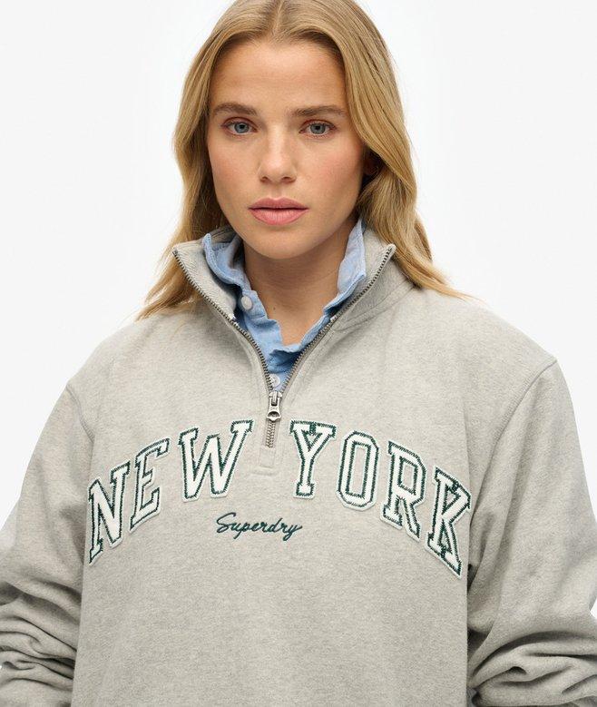 Superdry Athletic Essentials Applique Half Zip Sweatshirt