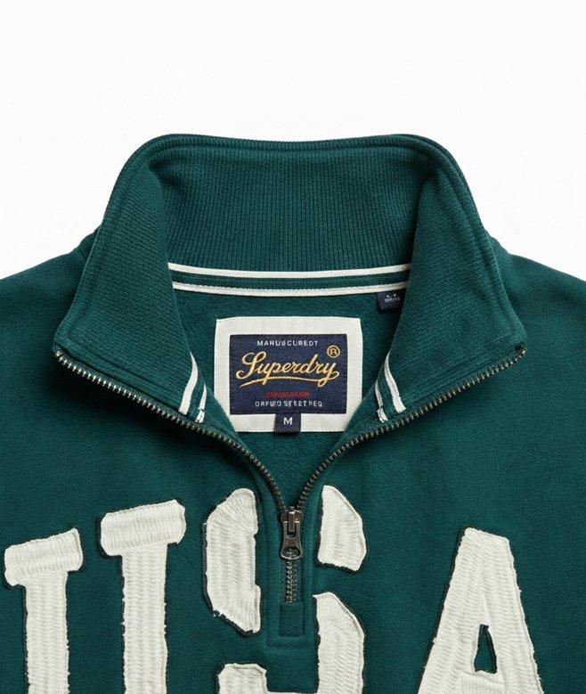 Superdry Athletic Essentials Applique Half Zip Sweatshirt