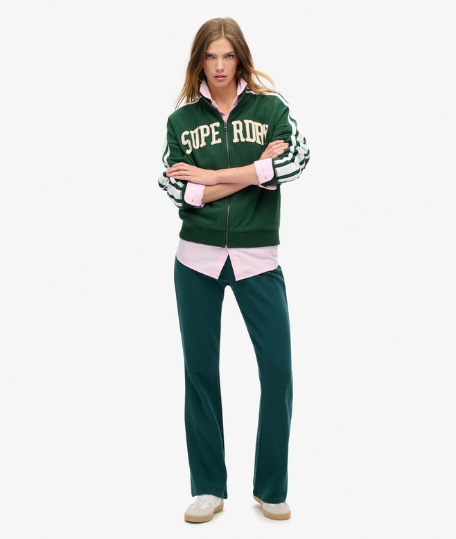 Superdry Athletic Essentials Applique Loose Zip Track Top