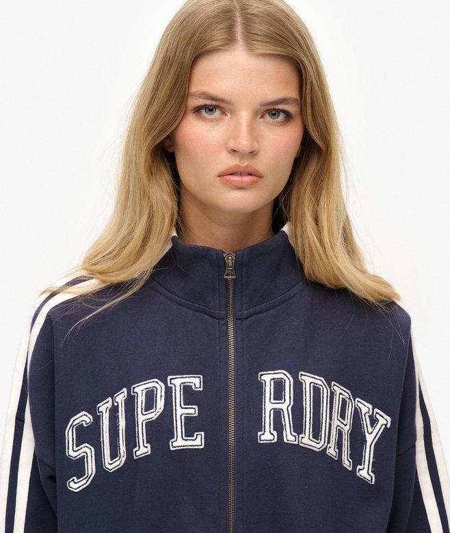 Superdry Athletic Essentials Applique Loose Zip Track Top