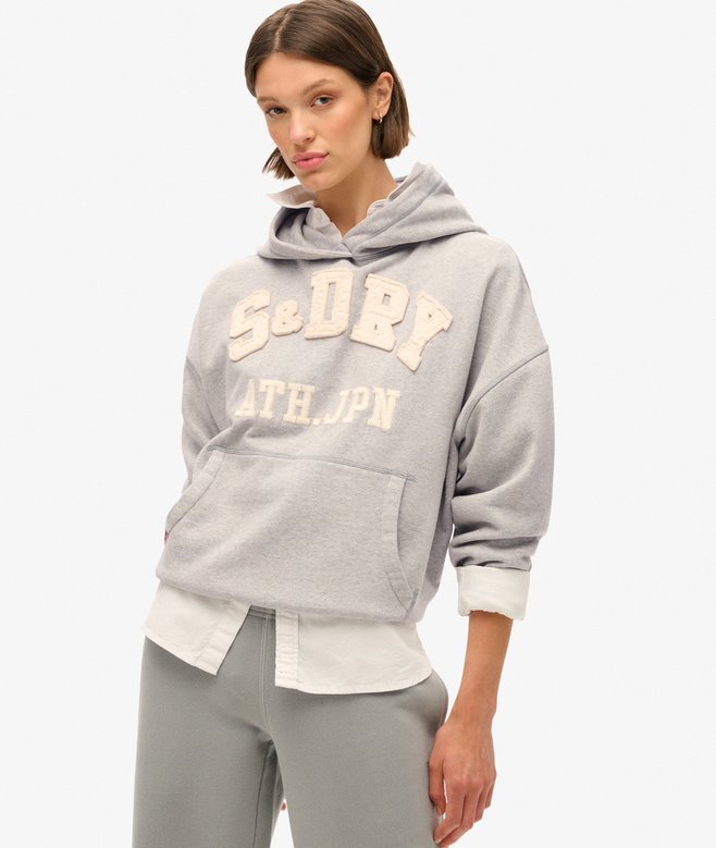 superdry Athletic Essentials Applique Oversized Hoodie