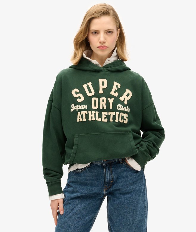 superdry Athletic Essentials Applique Oversized Hoodie
