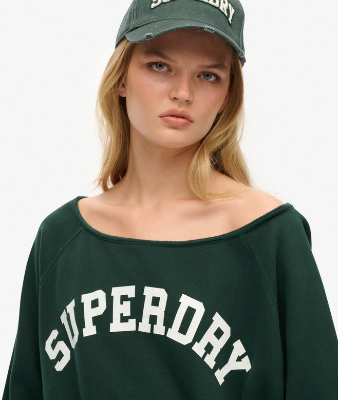 Superdry Athletic Essentials Bardot Crew Sweatshirt