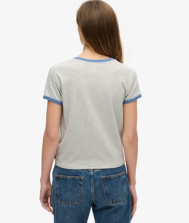 Superdry Athletic Essentials Beach Graphic Ringer T-Shirt