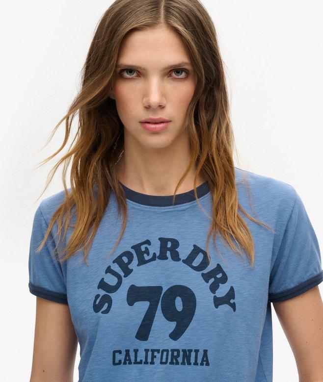 Superdry Athletic Essentials Beach Graphic Ringer T-Shirt