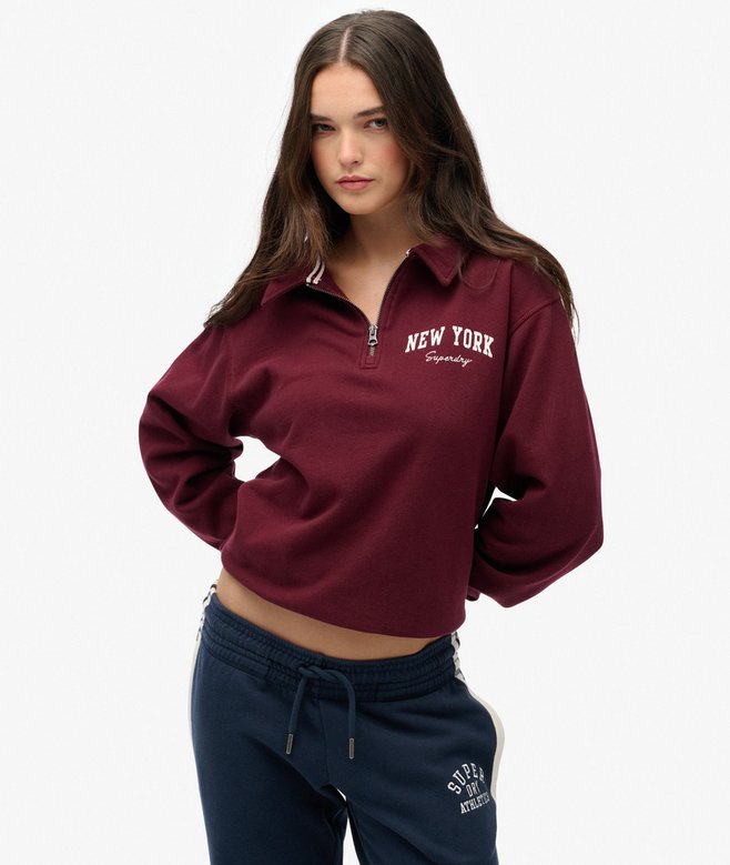 Superdry Athletic Essentials Collared Half Zip Sweatshirt