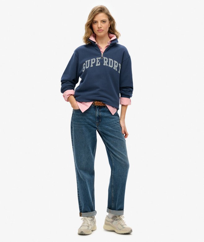 Superdry Athletic Essentials Collared Half Zip Sweatshirt