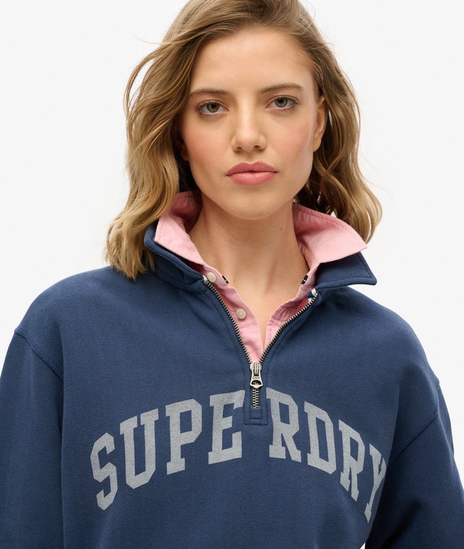 Superdry Athletic Essentials Collared Half Zip Sweatshirt