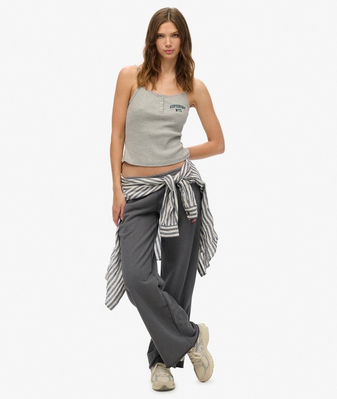 Superdry Athletic Essentials Embroidered Button Cami Top