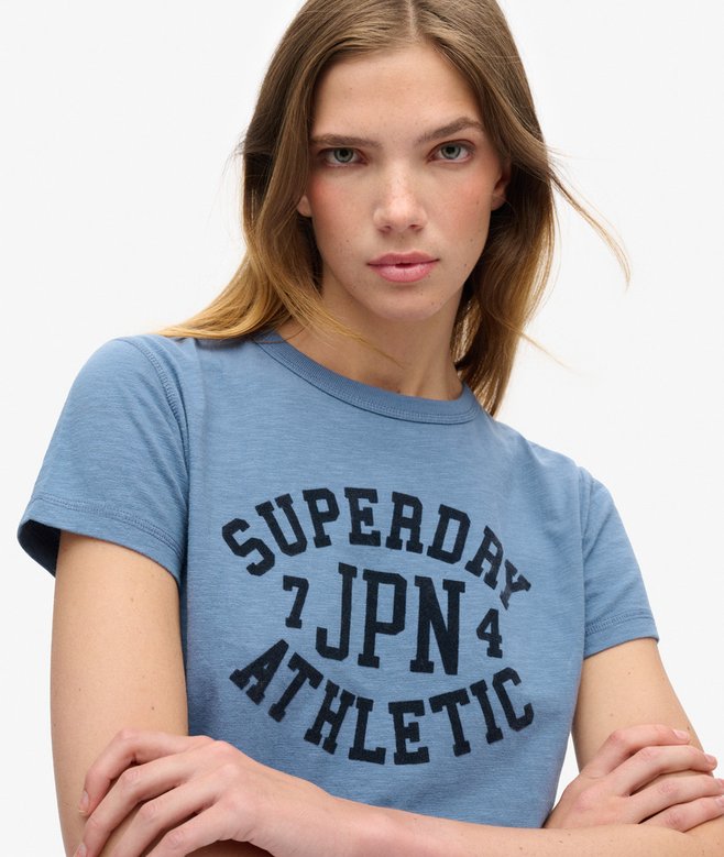 Superdry Athletic Essentials Graphic Fitted T-Shirt
