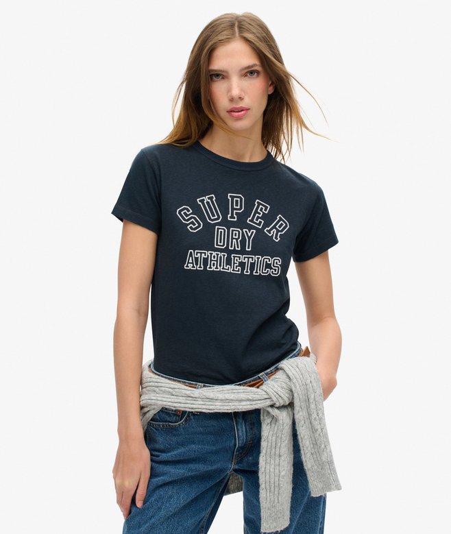 superdry Athletic Essentials Graphic Fitted T-Shirt
