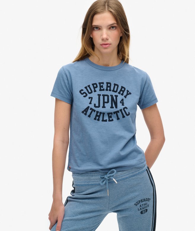 superdry Athletic Essentials Graphic Fitted T-Shirt