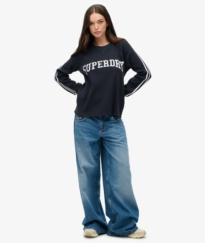 Superdry Athletic Essentials Graphic Long Sleeve Top