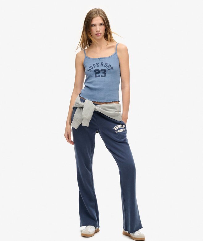 Superdry Athletic Essentials Graphic Pointelle Cami Top