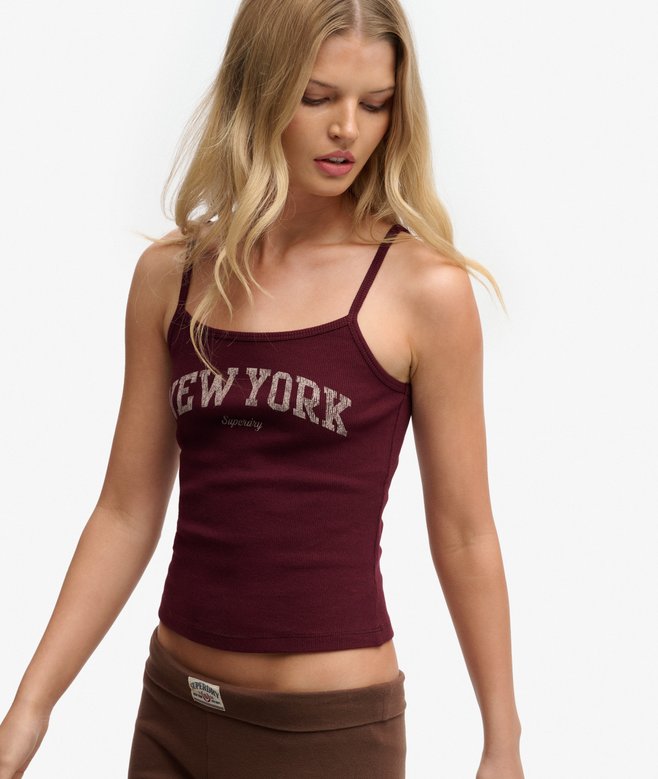 Superdry Athletic Essentials Graphic Print Cami Top