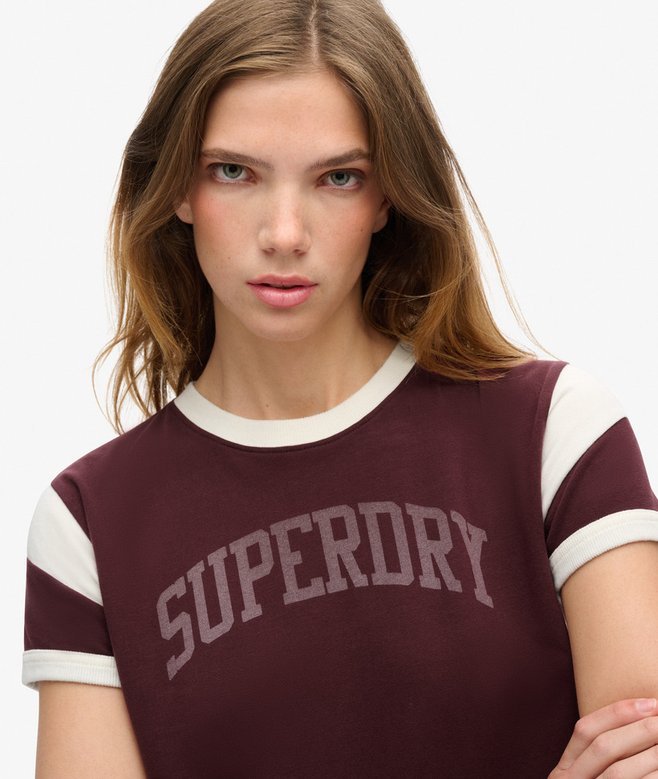Superdry Athletic Essentials Graphic Ringer T-Shirt