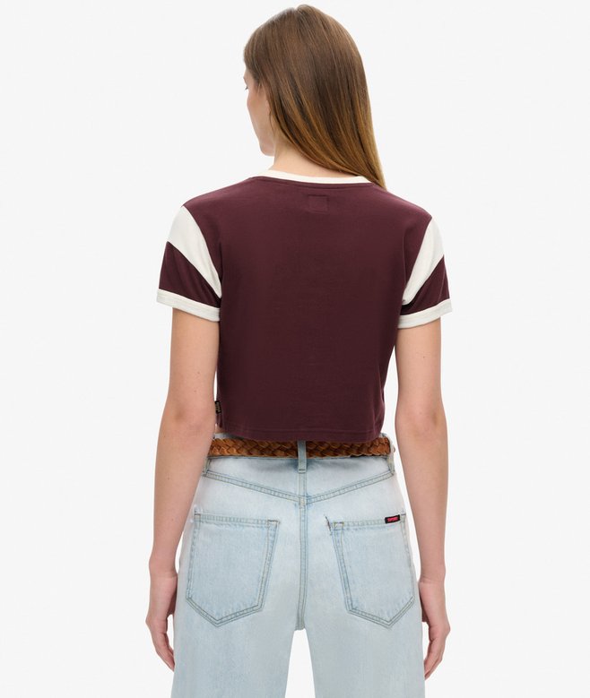 Superdry Athletic Essentials Graphic Ringer T-Shirt