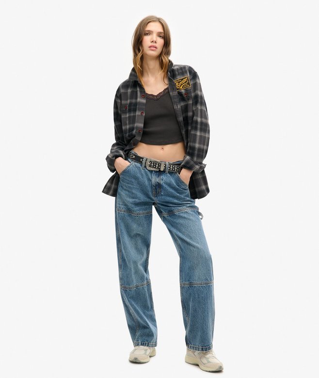 Superdry Athletic Essentials Lace Trim Cropped Cami Top