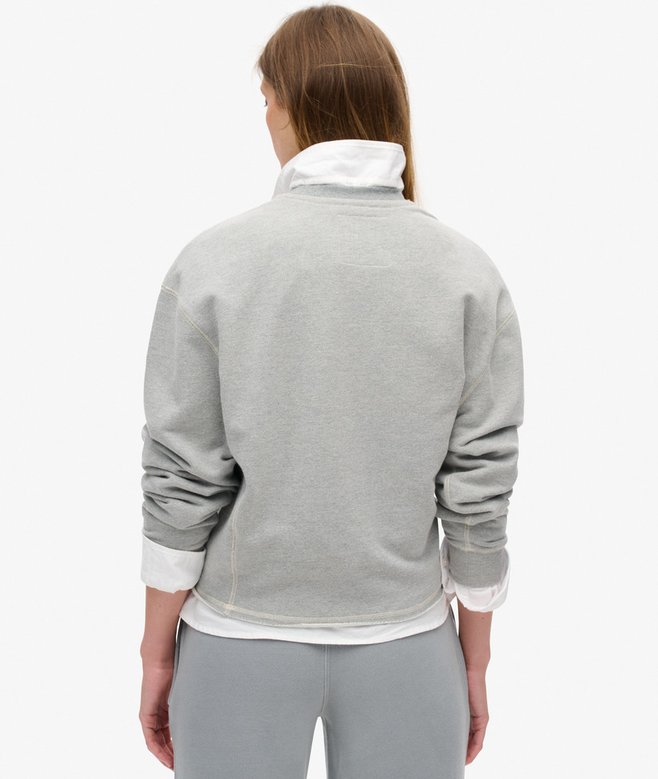 Superdry Athletic Essentials Loose Crop Crew Sweatshirt