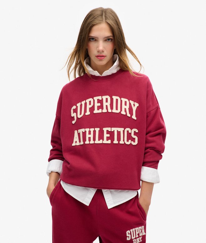 superdry Athletic Essentials Oversized Applique Sweatshirt