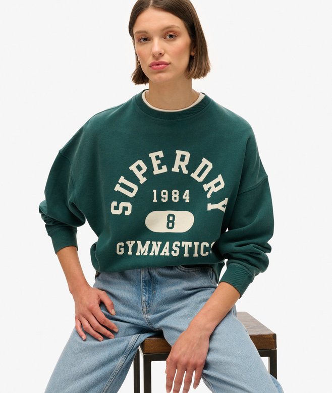 superdry Athletic Essentials Oversized Printed Sweatshirt