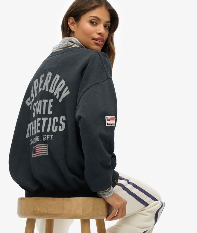 Superdry Athletic Essentials Printed Crew Sweatshirt