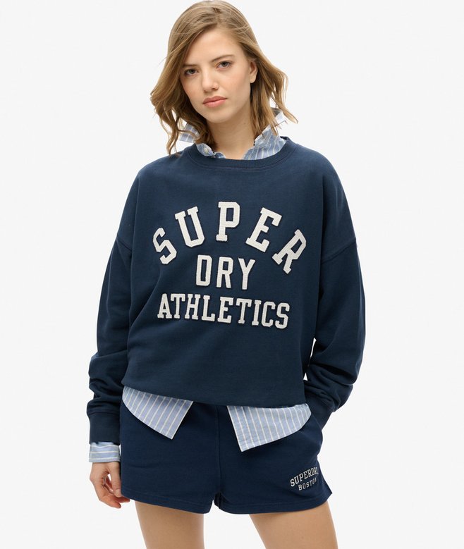 superdry Athletic Essentials Relaxed Applique Sweatshirt