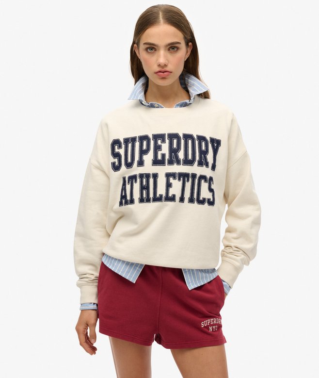 superdry Athletic Essentials Relaxed Applique Sweatshirt