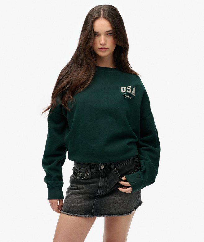 Superdry Athletic Essentials Relaxed Crew Sweatshirt