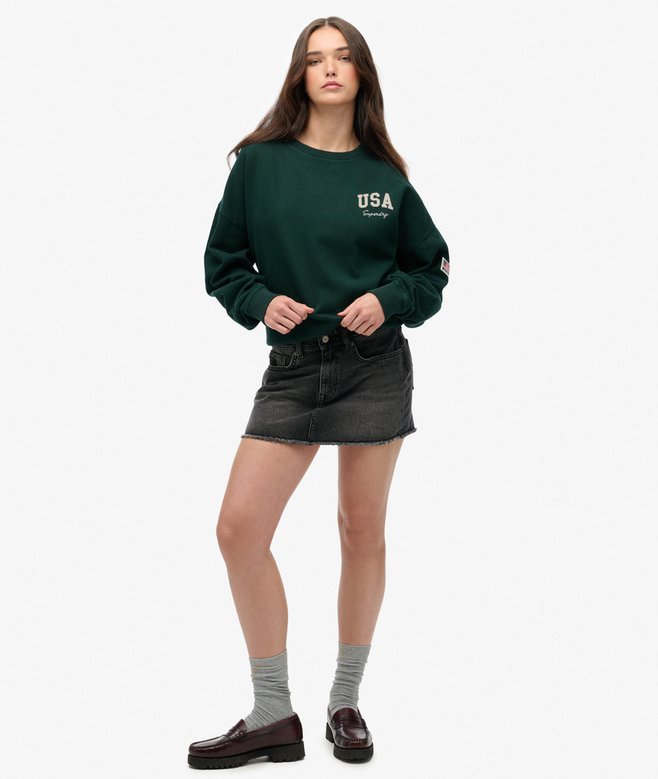 Superdry Athletic Essentials Relaxed Crew Sweatshirt