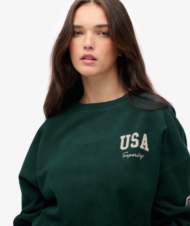Superdry Athletic Essentials Relaxed Crew Sweatshirt