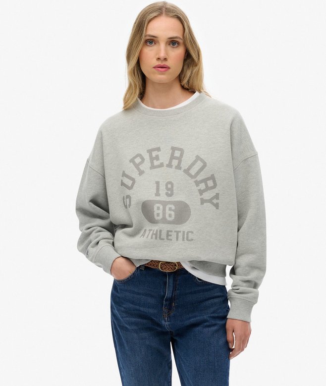 superdry Athletic Essentials Relaxed Crew Sweatshirt