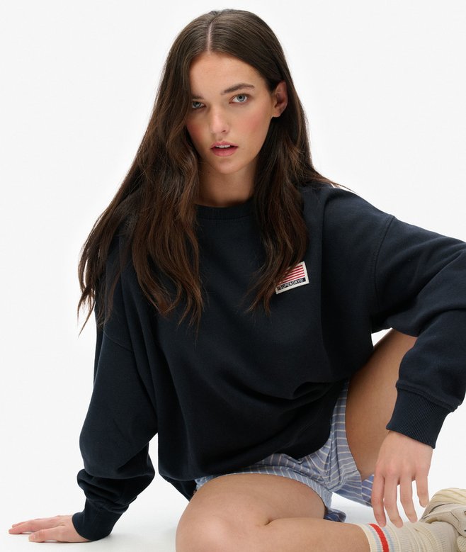 Superdry Athletic Essentials Relaxed Crew Sweatshirt