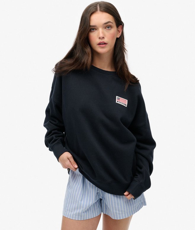 superdry Athletic Essentials Relaxed Crew Sweatshirt