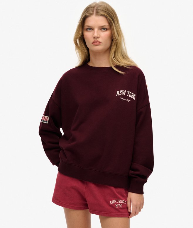 superdry Athletic Essentials Relaxed Crew Sweatshirt