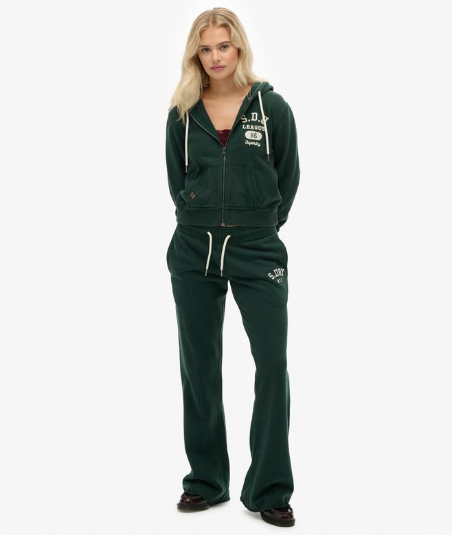 Superdry Athletic Essentials Relaxed Crop Zip-hoodie