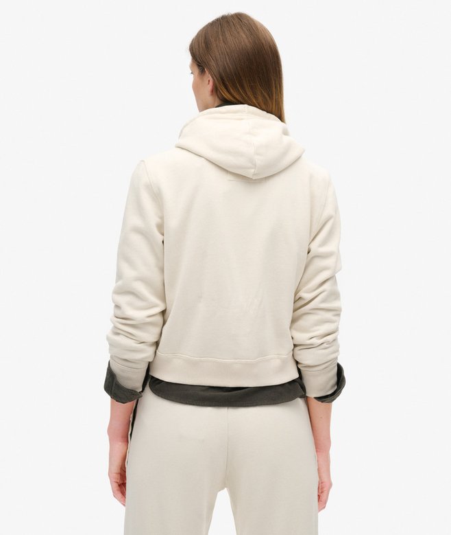 Superdry Athletic Essentials Relaxed Crop Zip-hoodie