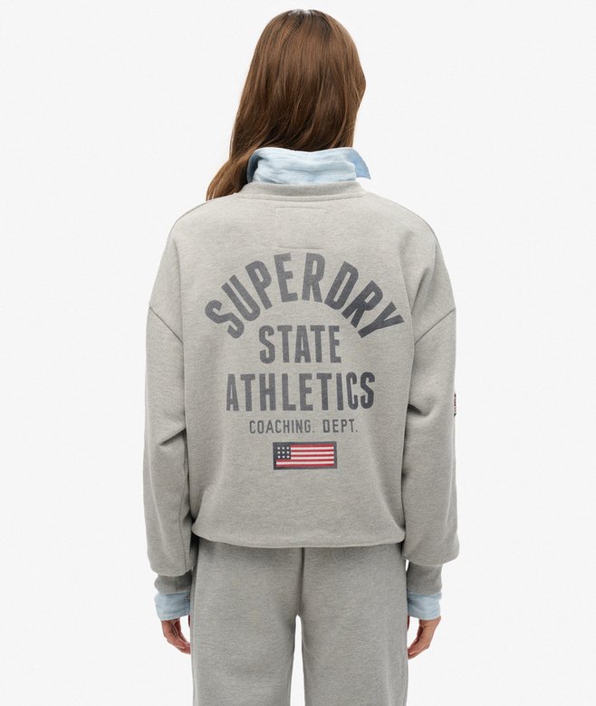Superdry Athletic Essentials Relaxed Printed Sweatshirt
