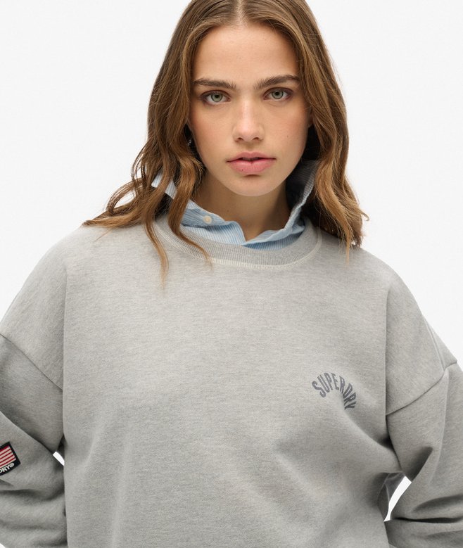 Superdry Athletic Essentials Relaxed Printed Sweatshirt