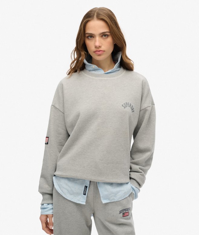 superdry Athletic Essentials Relaxed Printed Sweatshirt