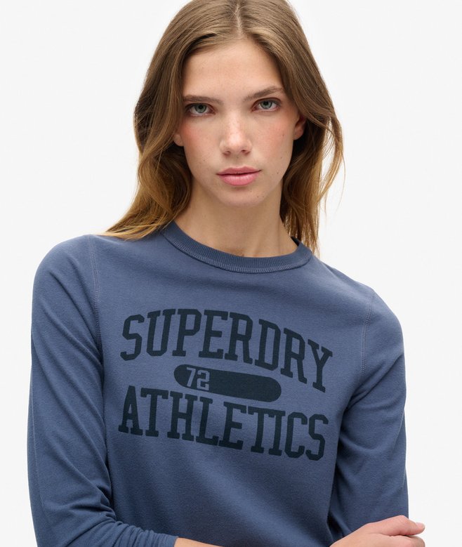 Superdry Athletic Essentials Ringer Slim Long Sleeved Top