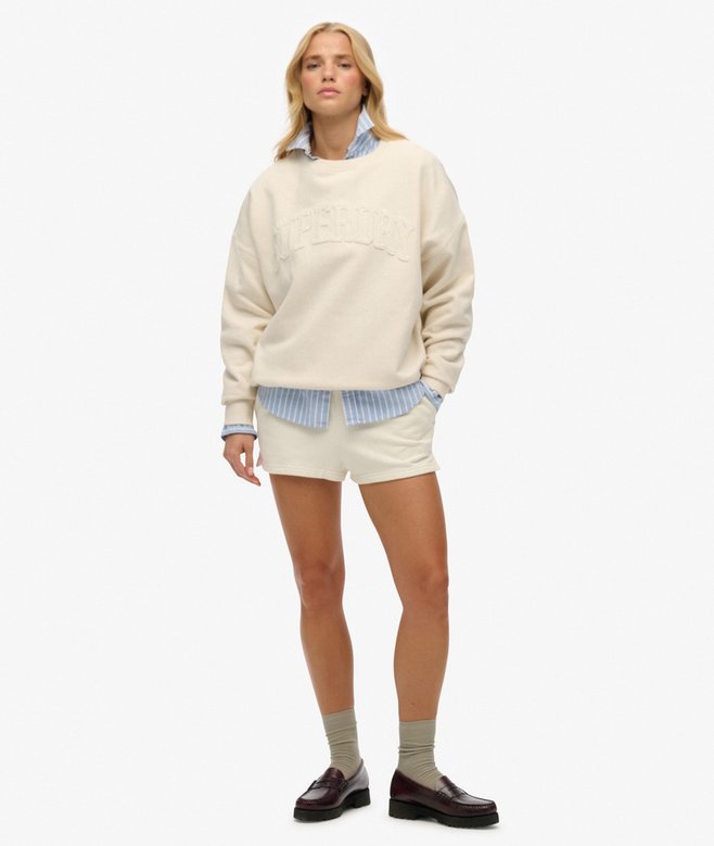 Superdry Athletic Essentials Tonal Applique Crew Sweatshirt