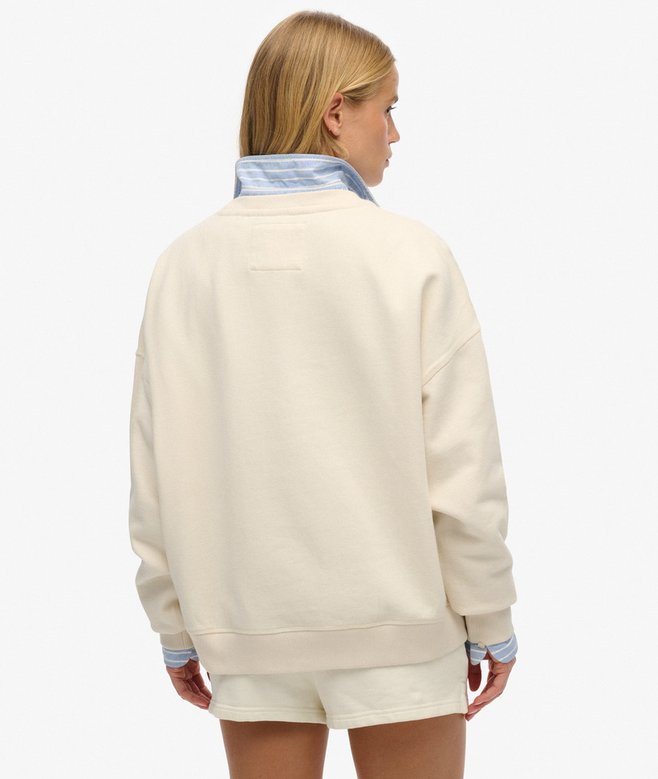 Superdry Athletic Essentials Tonal Applique Crew Sweatshirt