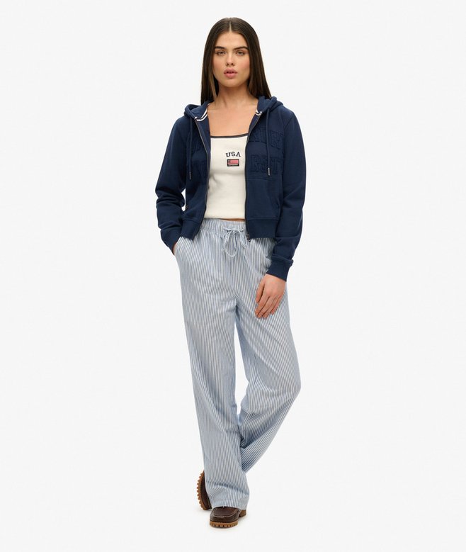 Superdry Athletic Essentials Tonal Cropped Zip Hoodie